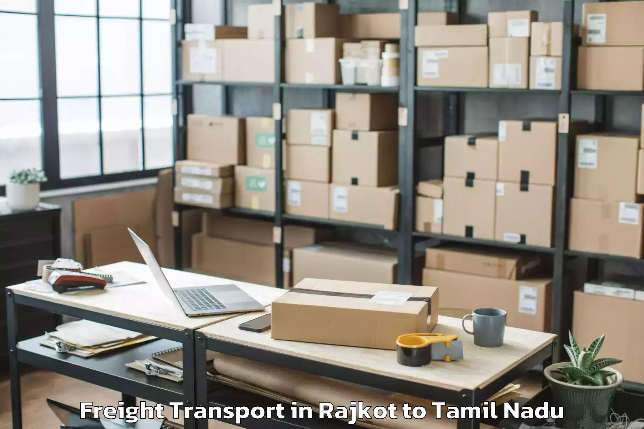 Rajkot to Dr Mgr Educational And Researc Freight Transport